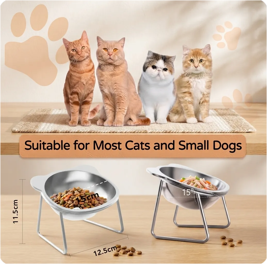 Stainless Steel Cat Bowls 