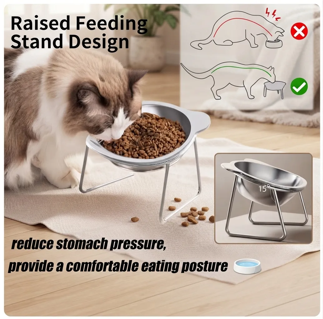 Stainless Steel Cat Bowls 