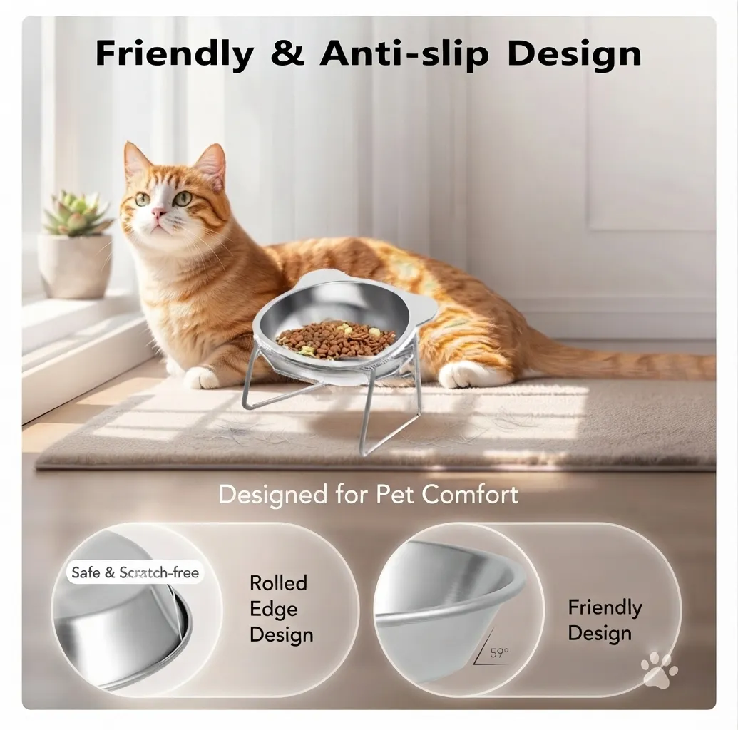 Stainless Steel Cat Bowls 