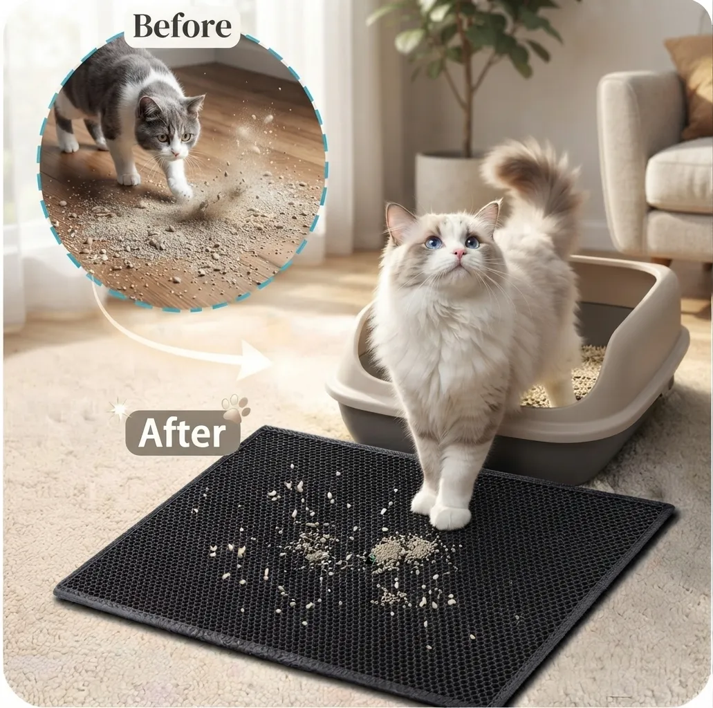 Waterproof Double Layer Cat Litter Mat