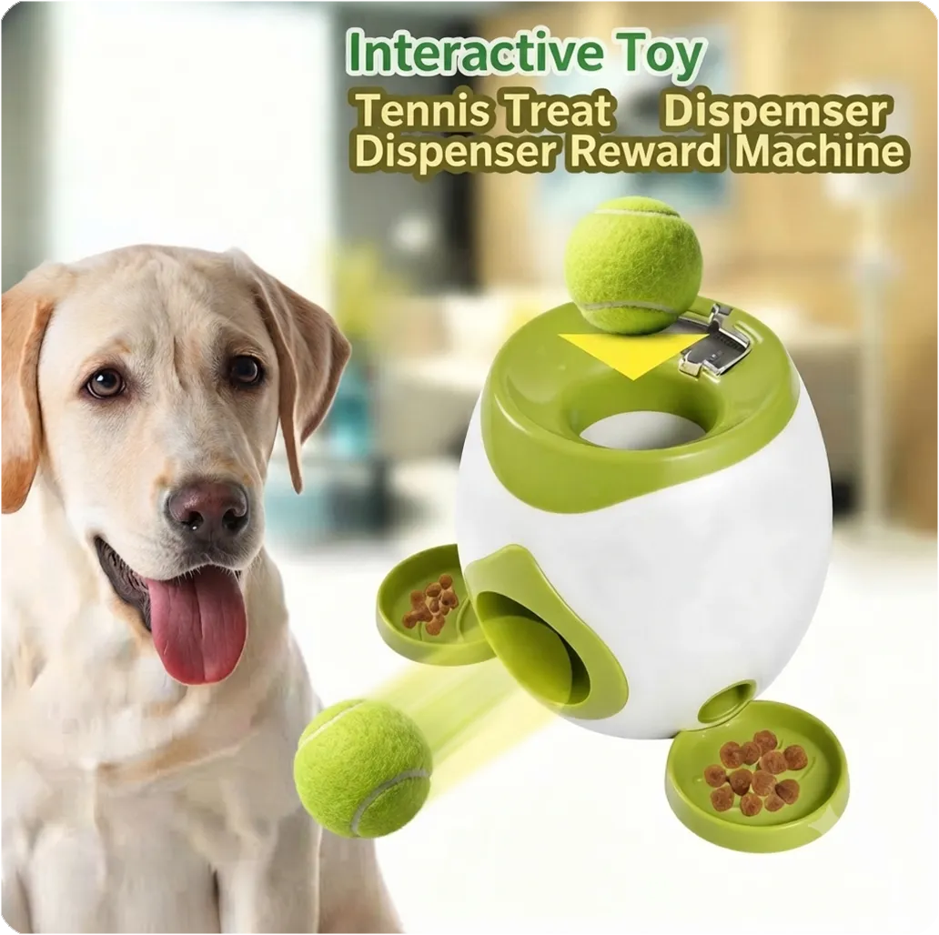 Dog Tennis Ball Launcher & Food Reward Machine