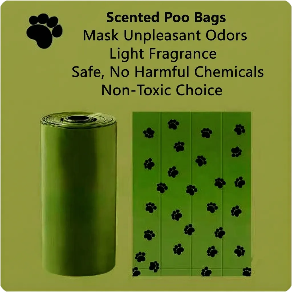 Scented Biodegradable Dog Poop Bags - Eco-Friendly Pet Waste Disposal Bags Bulk Pack