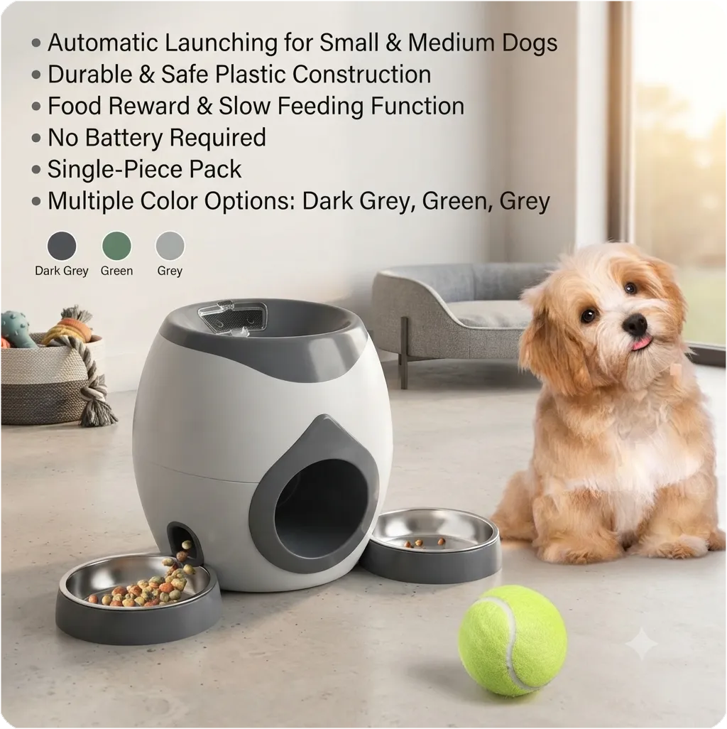Dog Tennis Ball Launcher & Food Reward Machine