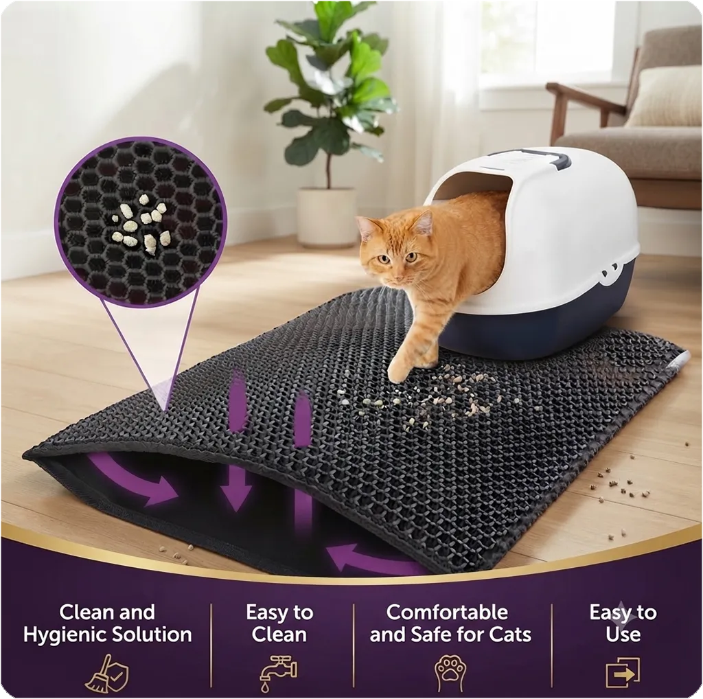 Waterproof Double Layer Cat Litter Mat